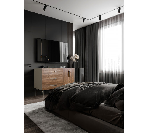 Комод для гостиной Богемия Вуд (Bogemia Wood) БМКМ-4(Wo)[5][10]